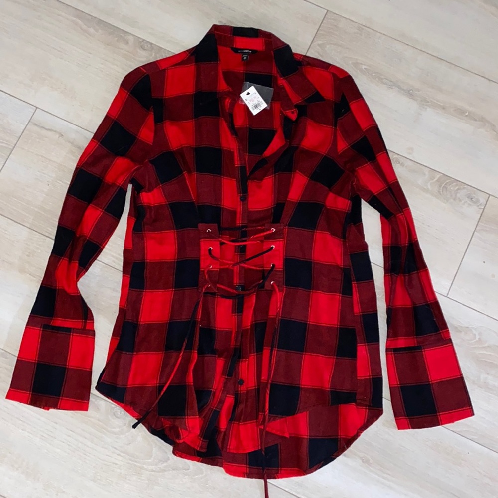 NWT Express Plaid Flannel